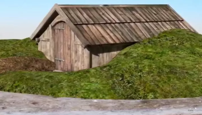 Fant rester av dødehus fra vikingtida