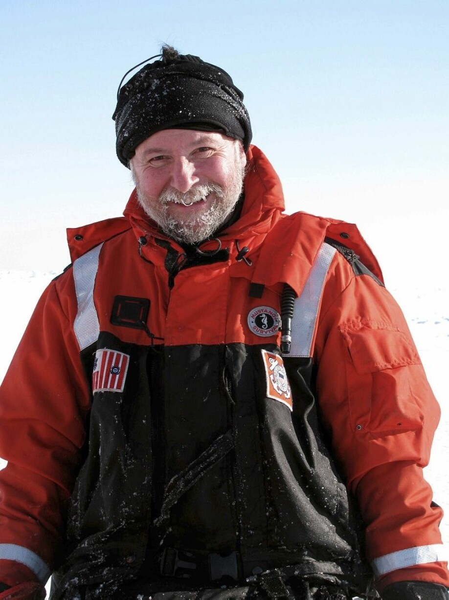 Rolf Gradinger, leder for økosystemforskningen på MOSAIC ekspedisjonen. (Foto: Karen Frey)