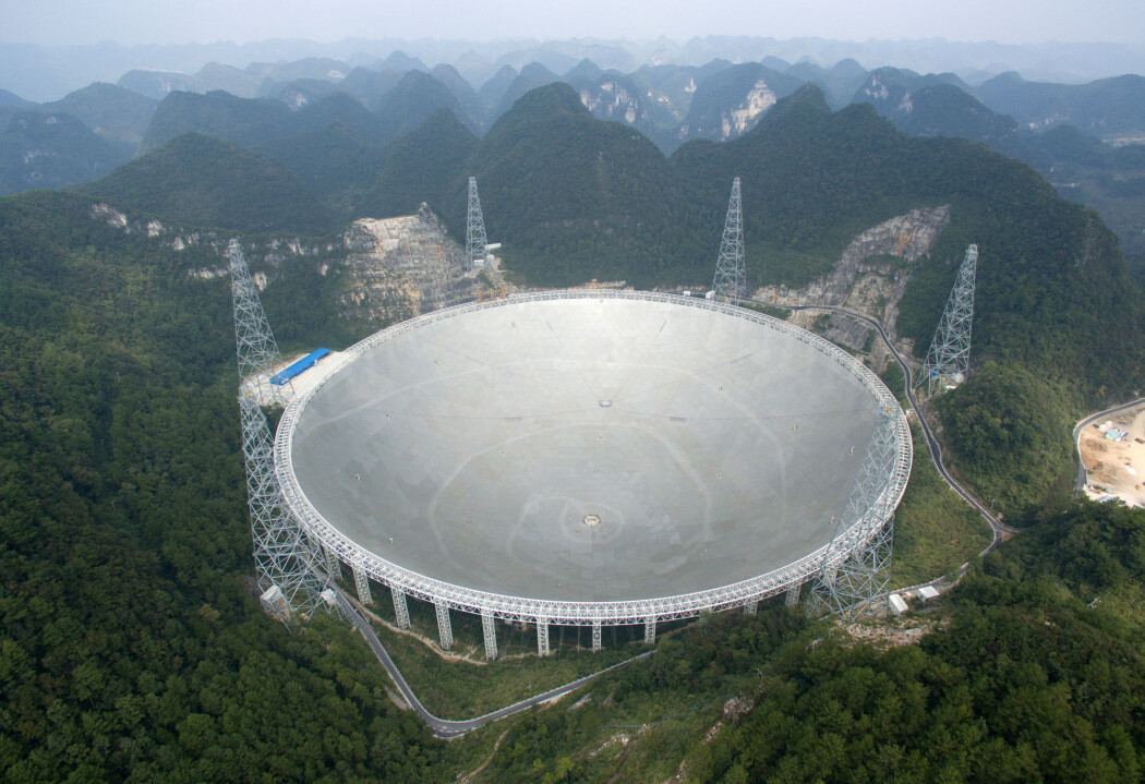 Etter grundige tester er FAST-teleskopet klar til bruk. (Foto: China Daily / via REUTERS / NTB Scanpix) Etter grundige tester er FAST-teleskopet klar til bruk. (Foto: China Daily / via REUTERS / NTB Scanpix)
