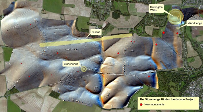 Hele området som ble kartlagt i undersøkelsen. (Foto: University of Birmingham) Hele området som ble kartlagt i undersøkelsen. (Foto: University of Birmingham)