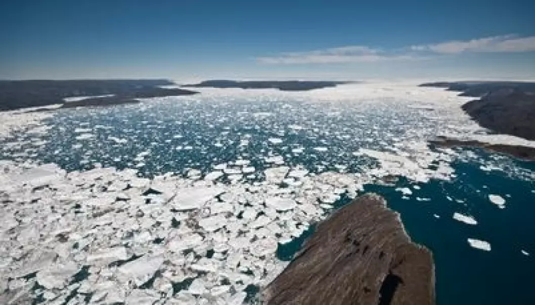 Smeltingen av is både på Grønland og i Antarktis fordoblet