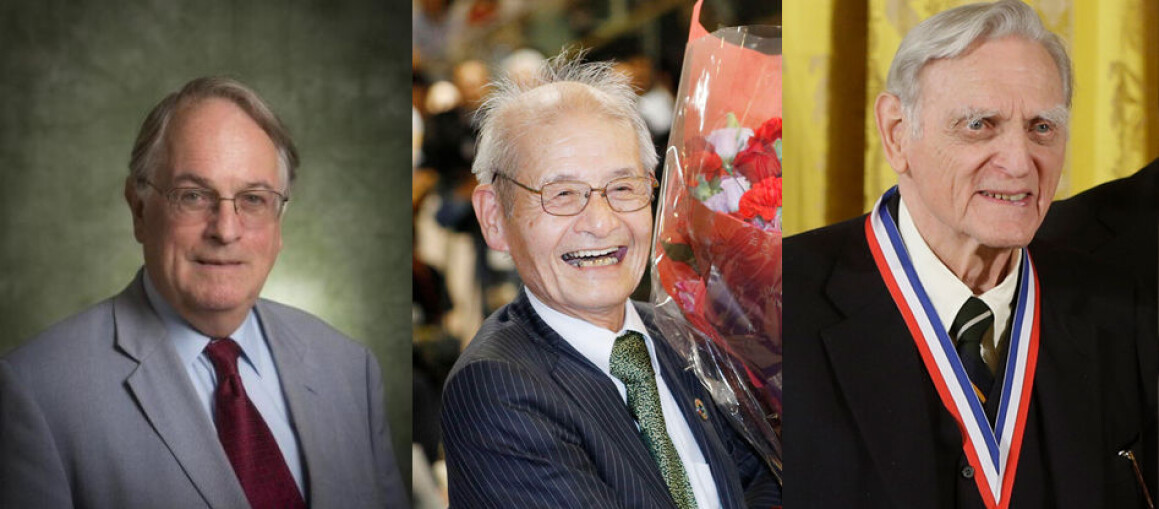 Her er de tre prisvinnerne i kjemi: britiske M. Stanley Whittingham, japanske Akira Yoshino og amerikanske John B. Goodenough. (Foto: State University of New York at Binghamton, Yoshiaki Sakamoto/Kyodo News via AP og Charles Dharapak / AP Photo / NTB Scanpix) Her er de tre prisvinnerne i kjemi: britiske M. Stanley Whittingham, japanske Akira Yoshino og amerikanske John B. Goodenough. (Foto: State University of New York at Binghamton, Yoshiaki Sakamoto/Kyodo News via AP og Charles Dharapak / AP Photo / NTB Scanpix)