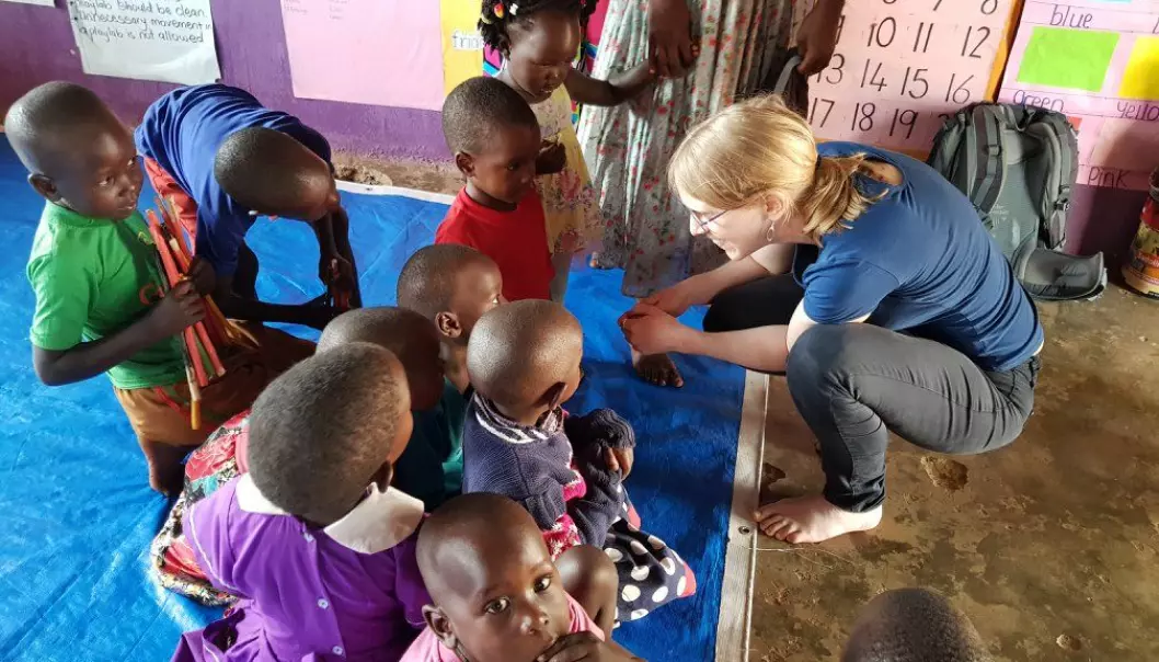 Forskere fra NHH har et prosjekt i Kampala Uganda der de tester ut gratis barnehage etter samme metode som vinnerne av økonomiprisen til minne om Alfred Nobel. (Foto: Kjetil Bjorvatn)
