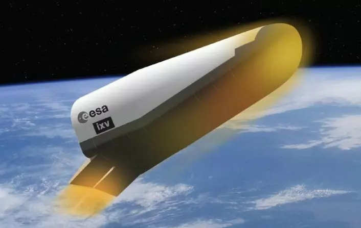 IXV, Intermediate eXperimental Vehicle, er testversjonen av et europeisk romfartøy som skal kunne skytes opp, komme tilbake til jorda, og brukes om igjen. (Foto: ESA/J. Huart)