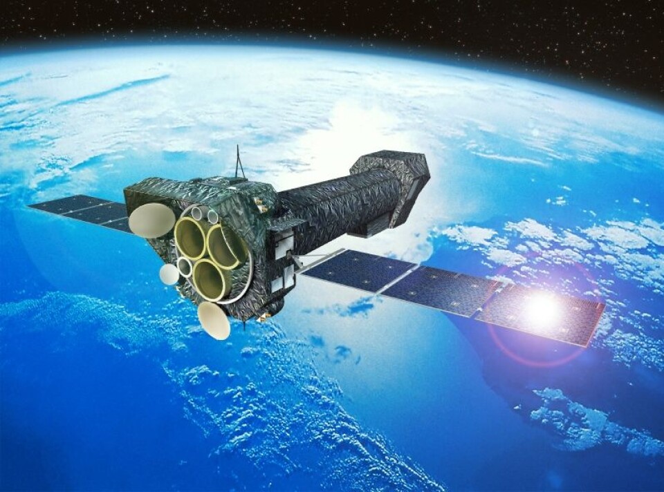 ESAs romteleskop XMM Newton undersøker røntgenstrålingen fra ulike himmellegemer. (Foto: ESA)