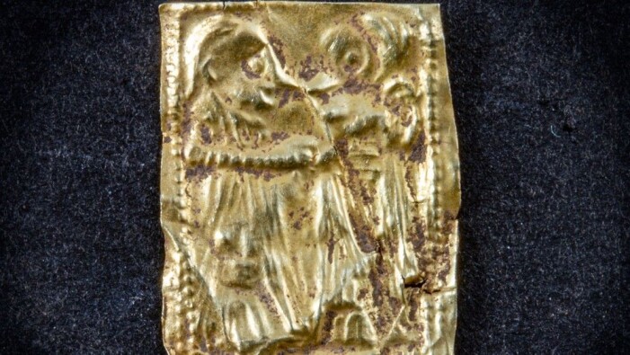 Det var denne som mannen fant i Larvik. Ser du to figurer? (Foto: Vestfold fylkeskommune) Det var denne som mannen fant i Larvik. Ser du to figurer? (Foto: Vestfold fylkeskommune)