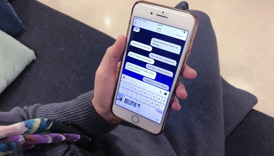 Fordi en ikke står i fare for å bli dømt, snakker mange veldig fritt med en chatbot, ifølge forsker.