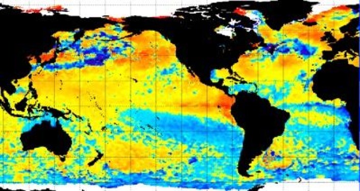 Temperatur-avvik i havoverflaten, offentliggjort av NOAA 3. juli. (Foto: (NOAA)) Temperatur-avvik i havoverflaten, offentliggjort av NOAA 3. juli. (Foto: (NOAA))