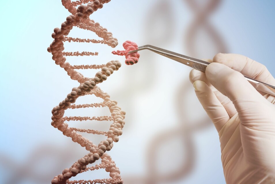 Litt som en liten pinsett eller saks gjør CRISPR-teknologien at forskere kan klippe i DNA med veldig høy presisjon. (Foto: vchal / Shutterstock / NTB scanpix)