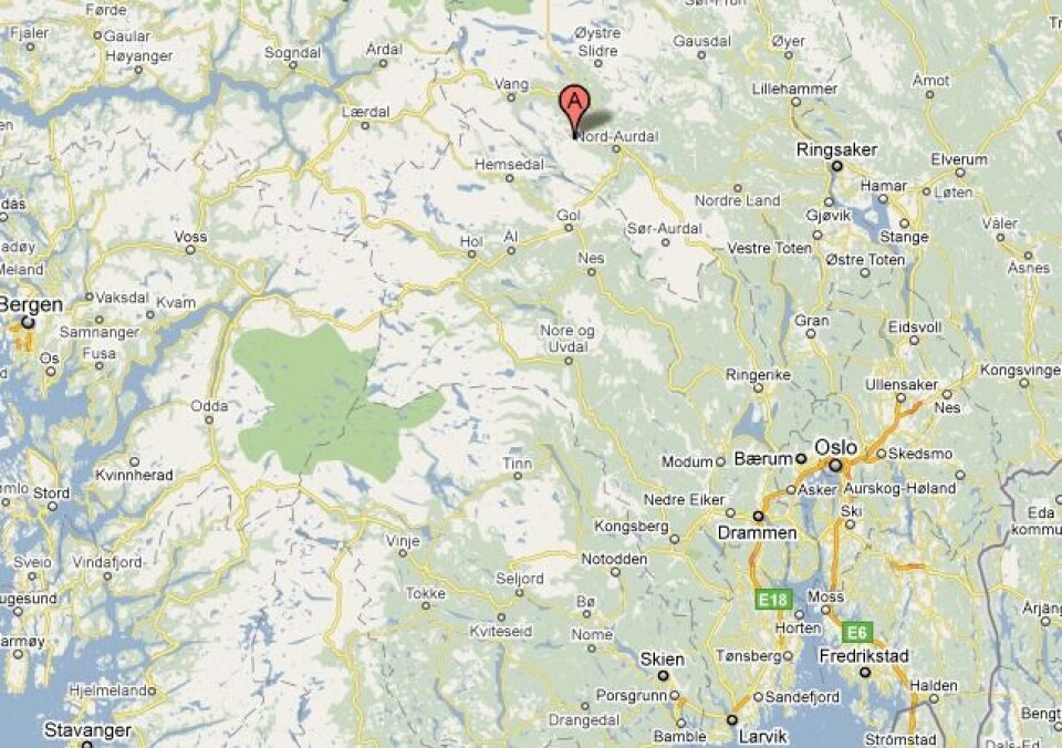 Vaset ligger i Vestre Slidre kommune, litt over tre timers kjøretur fra Oslo.