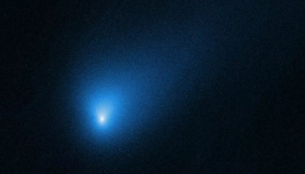 Det beste bildet av 2I/Borisov er tatt av Hubble Space Telescope. (Foto: NASA, ESA og D. Jewitt (UCLA))
