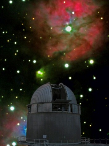 Nordic Optical Telescope (NOT) ligger på kanariøya La Palma og finansieres av de fem nordiske landene. (Foto: NOT)