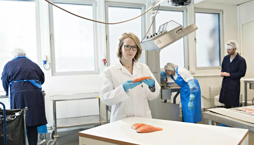 Siri Storteig Horn’s research at Nofima can further help to utilise omega-3 in feed more effectively. On 4th October, she defended her PhD thesis regarding research on breeding and omega-3 in Atlantic salmon. (Photo: Jon-Are Berg-Jacobsen © Nofima)