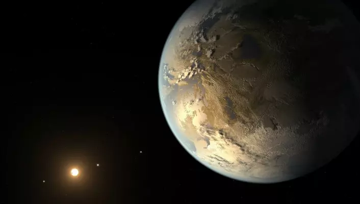 Kepler 186 f er foreløpig den planeten eksperter har mest tro på at kan huse liv. Den ble oppdaget i år, og får derfor ikke nytt navn i denne omgangen. (Foto: NASA/Reuters)