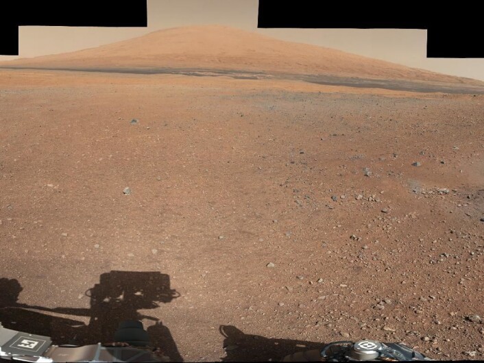 Bilde av Mount Sharp sett fra Curiosity. (Foto: JPL/NASA) Bilde av Mount Sharp sett fra Curiosity. (Foto: JPL/NASA)