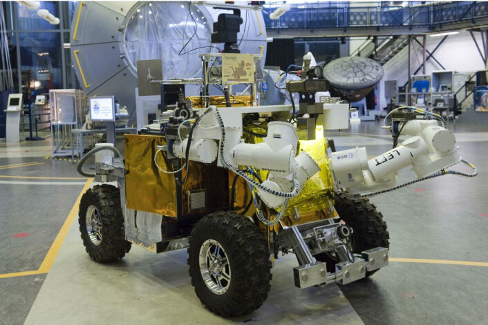 Eurobot skal rulle rundt i Nederland, men styres fra ISS. (Foto: Anneke Le Floc'h) Eurobot skal rulle rundt i Nederland, men styres fra ISS. (Foto: Anneke Le Floc'h)