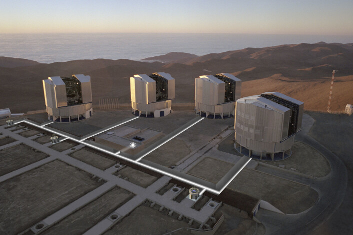 ESOs Very Large Telescope (VLT) i Chile. (Foto: ESO, Creative Commons) ESOs Very Large Telescope (VLT) i Chile. (Foto: ESO, Creative Commons)
