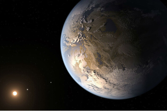 Kepler 186-f er foreløpig det nærmeste vi kommer en tvillingplanet til jorda. Planetens eksistens ble bekreftet i april i år. (Foto: NASA) Kepler 186-f er foreløpig det nærmeste vi kommer en tvillingplanet til jorda. Planetens eksistens ble bekreftet i april i år. (Foto: NASA)