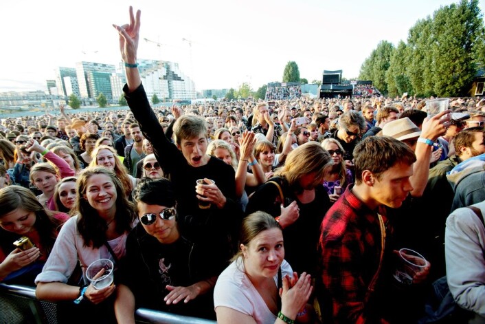 I august skal forskerne måle støynivået på Øyafestivalen i Oslo. (Foto: Stian Lysberg Solum/NTB scanpix) I august skal forskerne måle støynivået på Øyafestivalen i Oslo. (Foto: Stian Lysberg Solum/NTB scanpix)