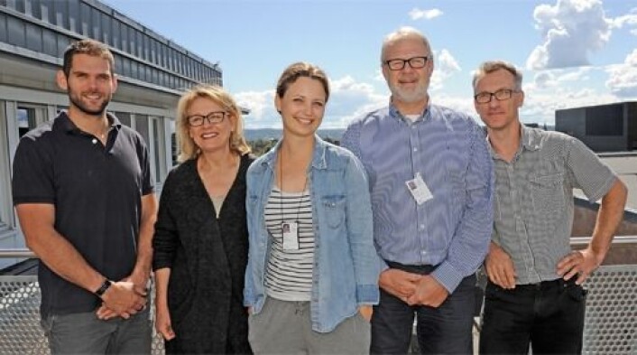 Fra venstre; Stian Andrè Engen, Inger Johanne Blix, Louise Bjerke, Karl Schenck og Olav Schreurs. (Foto: Per Gran) Fra venstre; Stian Andrè Engen, Inger Johanne Blix, Louise Bjerke, Karl Schenck og Olav Schreurs. (Foto: Per Gran)