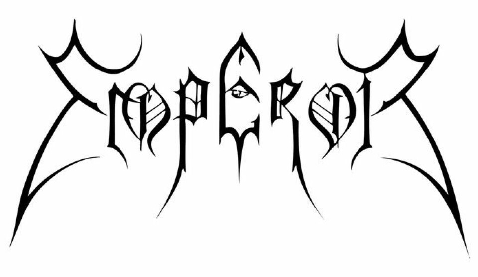 Denne logoen har logokunstneren Christophe Szpajdel laget til bandet Emperor. Her er symmetrien veldig tydelig.