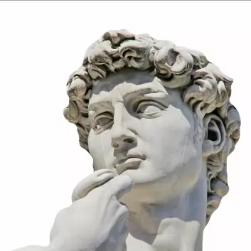 Den italienske kunstneren Michelangelo ble født i Toscana, men døde i Roma. Hans skulptur David står i Firenze. (Foto: Colourbox)