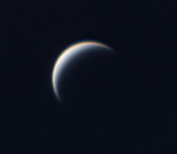 Venus sett gjennom et teleskop på jorda. (Foto: Marc Lecleire/Creative Commons) Venus sett gjennom et teleskop på jorda. (Foto: Marc Lecleire/Creative Commons)