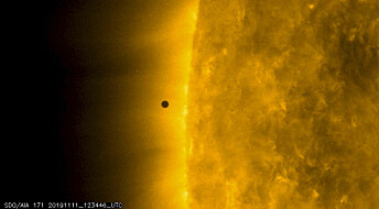 Merkur synlig i over fem timer under passering foran sola