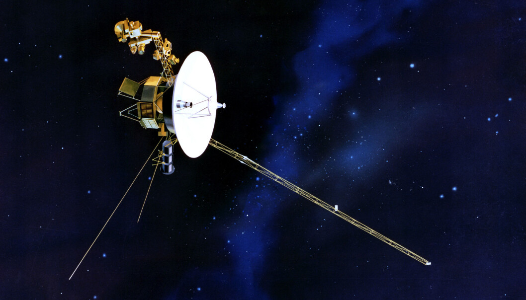 Voyager 2 nådde grensen til solsystemet vårt i november i fjor. (Illustrasjon: NASA/JPL) Voyager 2 nådde grensen til solsystemet vårt i november i fjor. (Illustrasjon: NASA/JPL)