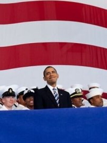 President Barack Obama holder tale på Naval Air Station Jacksonville i Florida, oktober 2009. (Foto: Pete Souza / White House) President Barack Obama holder tale på Naval Air Station Jacksonville i Florida, oktober 2009. (Foto: Pete Souza / White House)