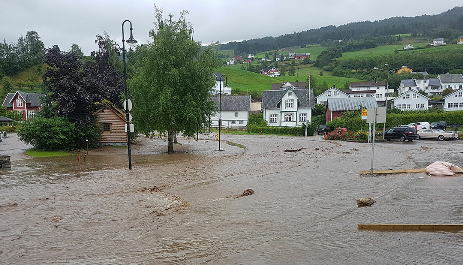 The 2017 flooding in Utvik village. A flood can do great damage in short order.
