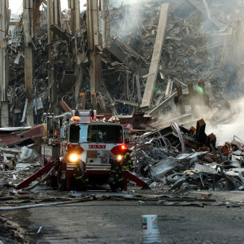 Etter terrorangrepet på World Trade Center, New York, 2001. (Foto: US Navy/Wikipedia Commons) Etter terrorangrepet på World Trade Center, New York, 2001. (Foto: US Navy/Wikipedia Commons)