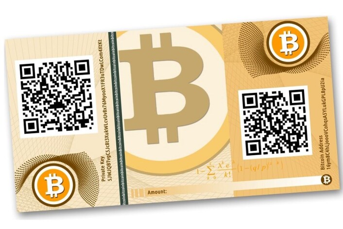 Pengeseddelen er en illustrasjon. Bitcoin eksisterer bare som bits, krypterte data, på internett. Sender og mottaker er anonyme, og alle transaksjoner føres i en logg som er distribuert på nettet. (Foto: (Illustrasjon: CASASCIUS, Creative Commons)) Pengeseddelen er en illustrasjon. Bitcoin eksisterer bare som bits, krypterte data, på internett. Sender og mottaker er anonyme, og alle transaksjoner føres i en logg som er distribuert på nettet. (Foto: (Illustrasjon: CASASCIUS, Creative Commons))