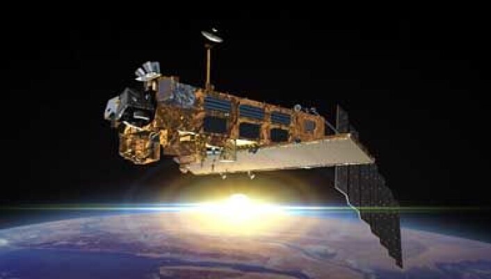 Envisat, den største europeiske jordobservasjonssatellitten. Ill.: ESA. Envisat, den største europeiske jordobservasjonssatellitten. Ill.: ESA.