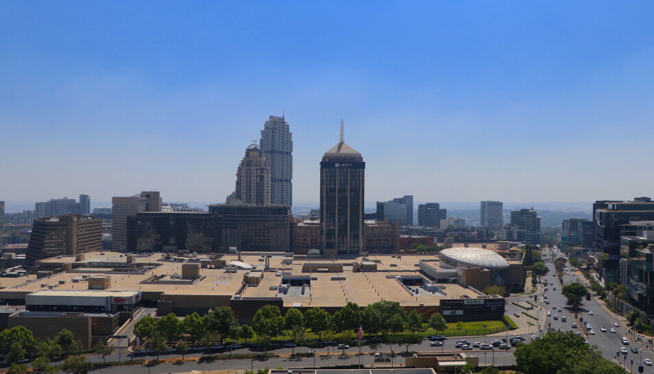 Sandton, Sør-Afrikas finanshovedstad, regnes som Afrikas rikeste kvadratkilometer.