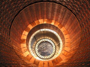 En del av detektoren ATLAS, en av fire detektorer langs Large Hadron Collider (LHC) ved Cern i Sveits/Frankrike. (Foto: CERN) En del av detektoren ATLAS, en av fire detektorer langs Large Hadron Collider (LHC) ved Cern i Sveits/Frankrike. (Foto: CERN)