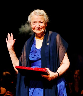 Mildred Dresselhaus mottar Kavliprisen 2012 i nanovitenskap. (Foto: Erlend Aas/Scanpix) Mildred Dresselhaus mottar Kavliprisen 2012 i nanovitenskap. (Foto: Erlend Aas/Scanpix)