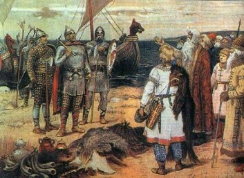 Da handels- og plyndringstokt førte nye rikdommer inn i landet, ga det tilgang til helt nye måter å markere status på. Utenlandsk ble synonymt med kult. (Foto: (Bilde: Apollinary Vasnetsov/Wikimedia Creative Commons)) Da handels- og plyndringstokt førte nye rikdommer inn i landet, ga det tilgang til helt nye måter å markere status på. Utenlandsk ble synonymt med kult. (Foto: (Bilde: Apollinary Vasnetsov/Wikimedia Creative Commons))