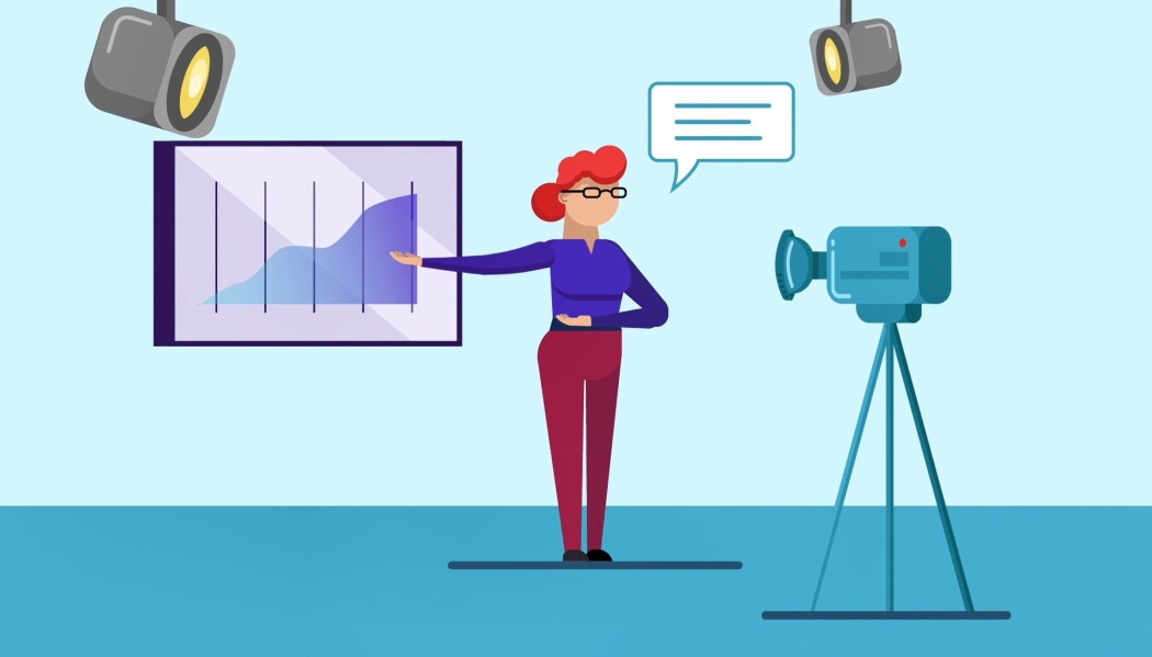 Bilde fra animasjonsvideo om forskningskommunikasjon: Bilde fra animasjonsvideo om forskningskommunikasjon: