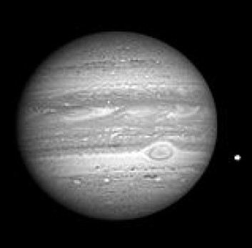 "Jupiter fotografert av New Horizons 8. januar i år. Foto: NASA" "Jupiter fotografert av New Horizons 8. januar i år. Foto: NASA"