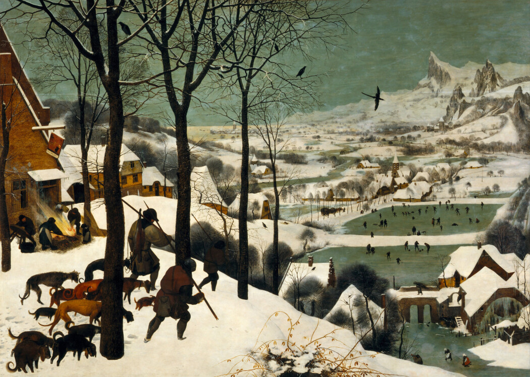 Det var kaldt, da Pieter Breugel den eldre malte dette bildet i 1565 Det var kaldt, da Pieter Breugel den eldre malte dette bildet i 1565