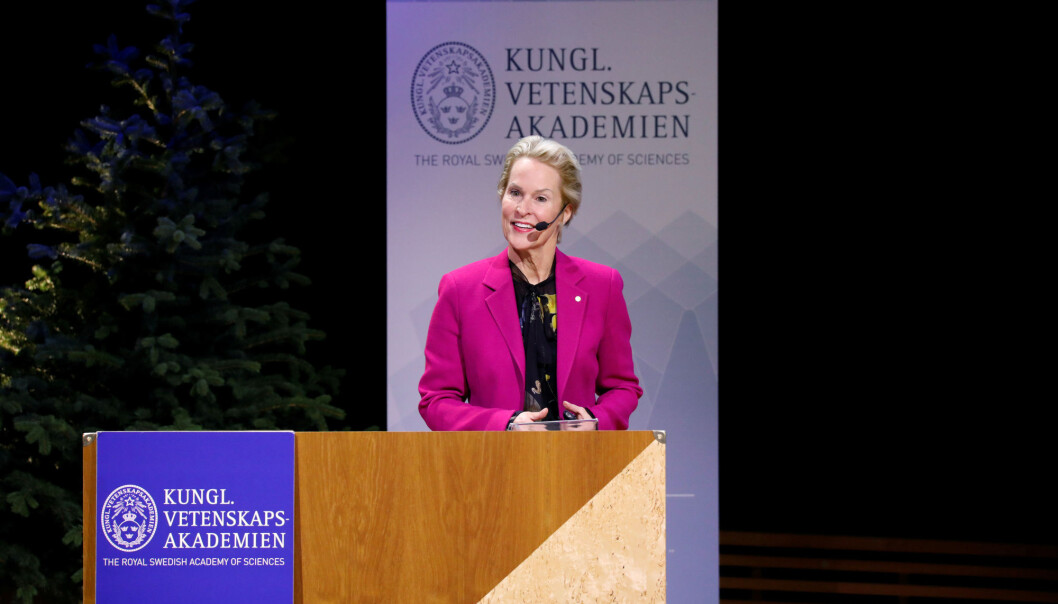 Frances H. Arnold fikk prisen for sin forskning på styrt evolusjon av enzymer. Frances H. Arnold fikk prisen for sin forskning på styrt evolusjon av enzymer.