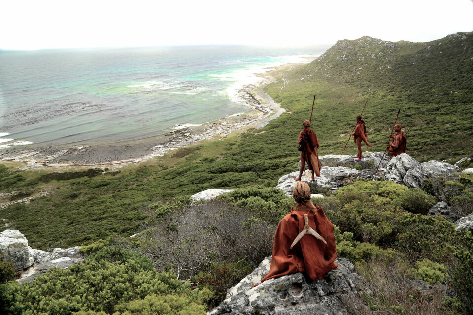 BLOMBOS CAVE: The cave is located at the foot of a cliff in the spectacular rocky landscape at Still Bay near Cape Town. It is now 100 metres from the coast and 35 metres above sea-level, but in the past lower sea-levels may have shifted the coastline several kilometres away.