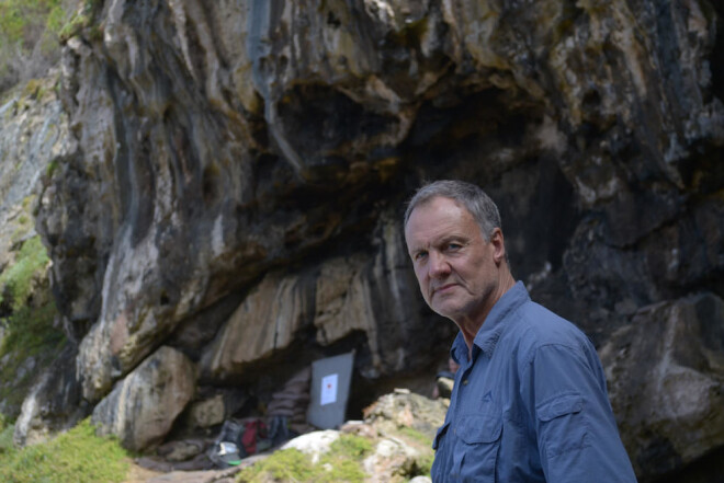 HENSHILWOOD’S CAVE: Henshilwood himself discovered the cave that is located on the family’s property. HENSHILWOOD’S CAVE: Henshilwood himself discovered the cave that is located on the family’s property.