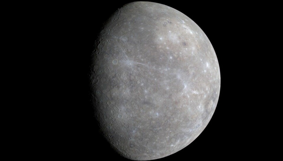 Merkur er den innerste planeten i vårt solsystem - den bruker bare 88 dager på en runde rundt Sola. Foto: NASA/Johns Hopkins University Applied Physics Laboratory/Carnegie Institution of Washington / NRK