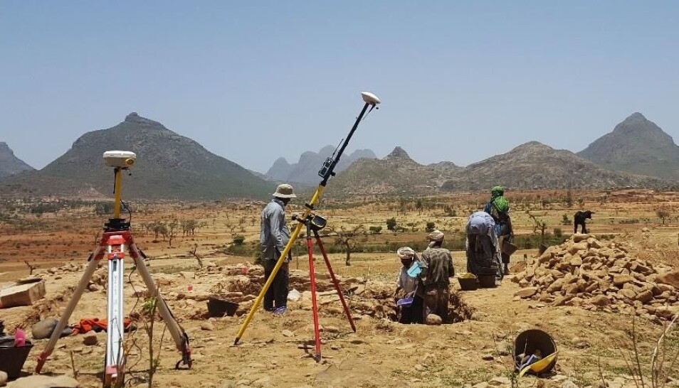 Under utgravningen i Etiopia av det som viste seg å være en by fra det Aksumittiske riket.