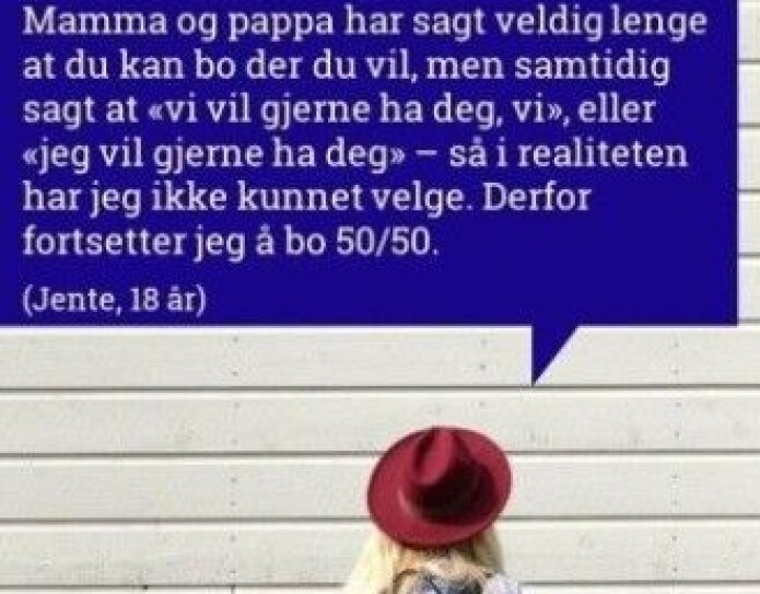 Tar du hensyn til deg selv eller foreldrene dine? Tar du hensyn til deg selv eller foreldrene dine?