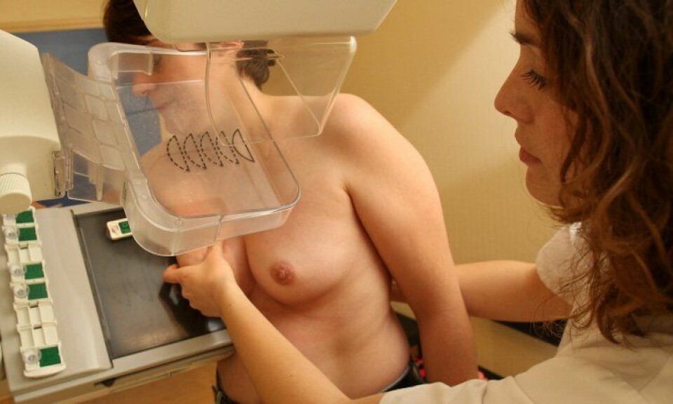Mammografi. (Illustrasjonsfoto: www.colourbox.no)