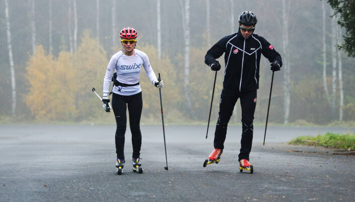 Training cross country skiing is much more about playing and having fun - and much more often run by the athletes' parents Training cross country skiing is much more about playing and having fun - and much more often run by the athletes' parents