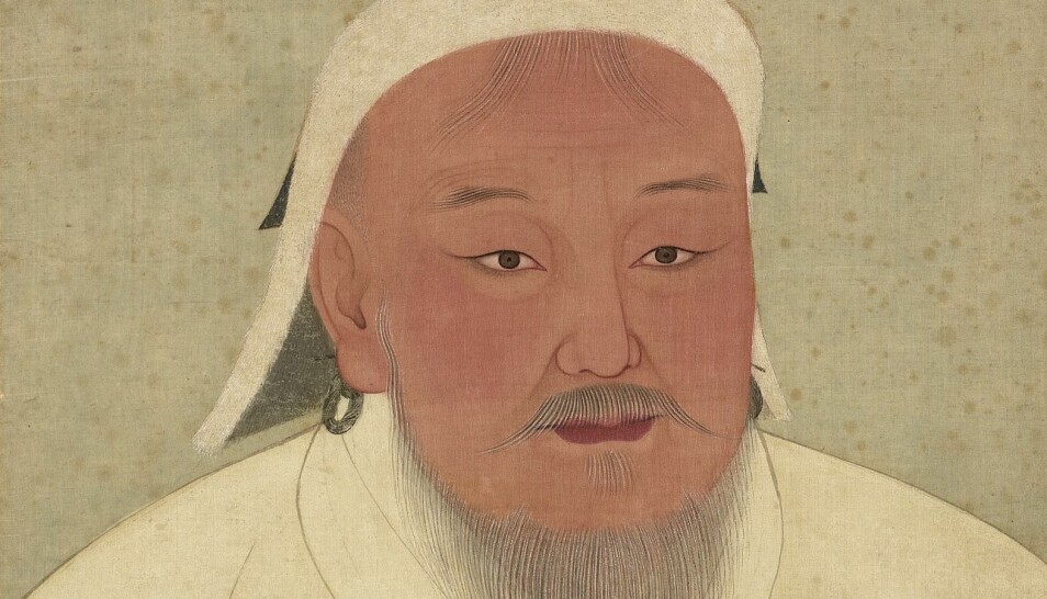 Djengis Khan malt av en anonym hoffmaler i Yuan-dynastiet (1271-1368).